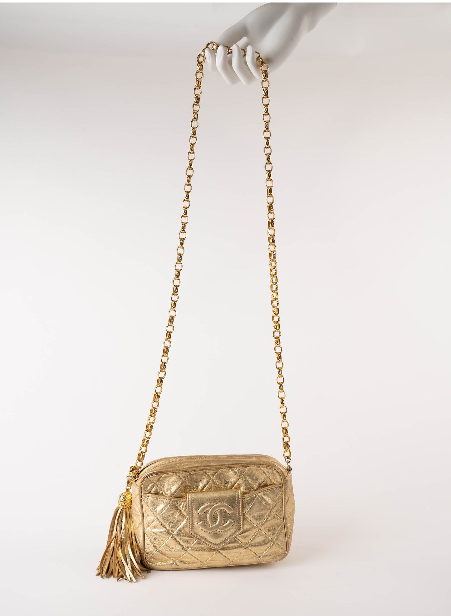 Chanel Vintage CC Tassel Camera Bag