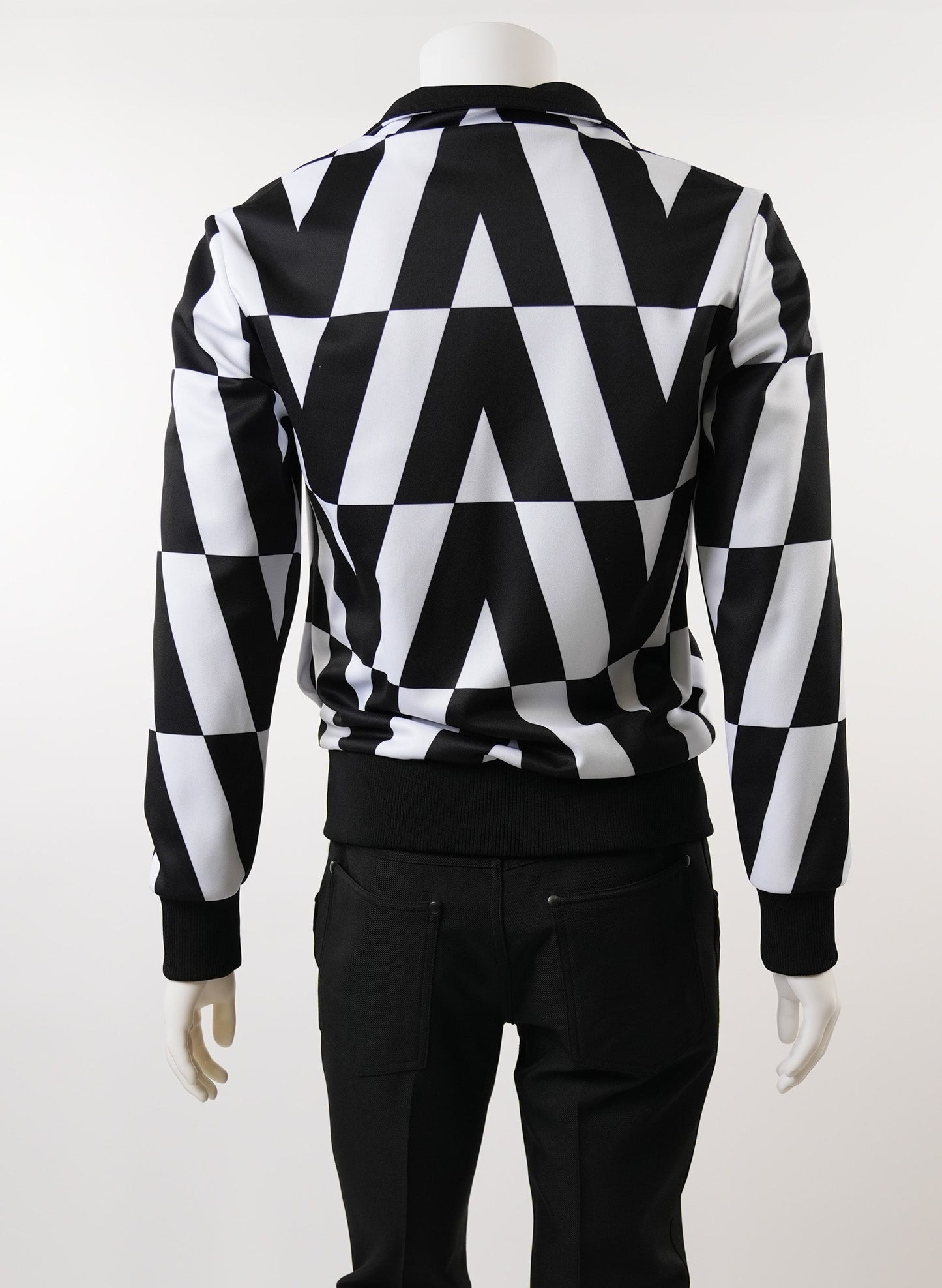 Valentino Black & White Optical Print Jacket