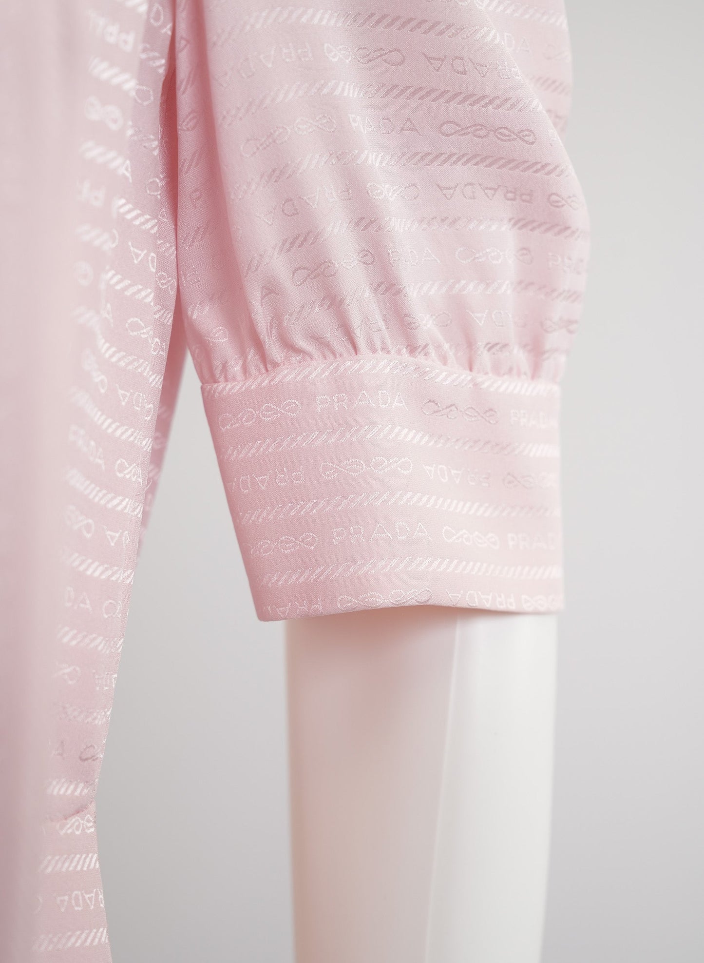 Prada Pink Bow Tie Silk Dress