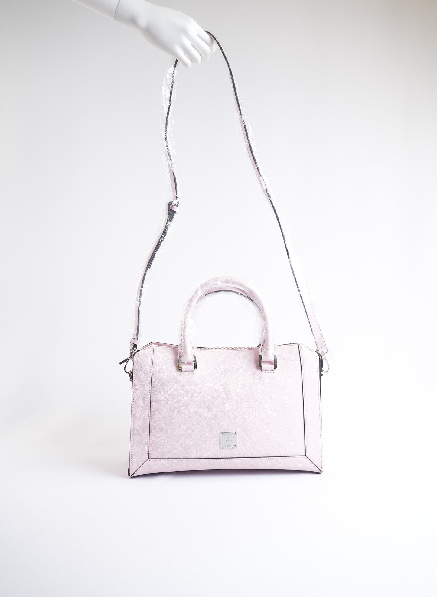 MCM Saffiano Pink Leather Bag