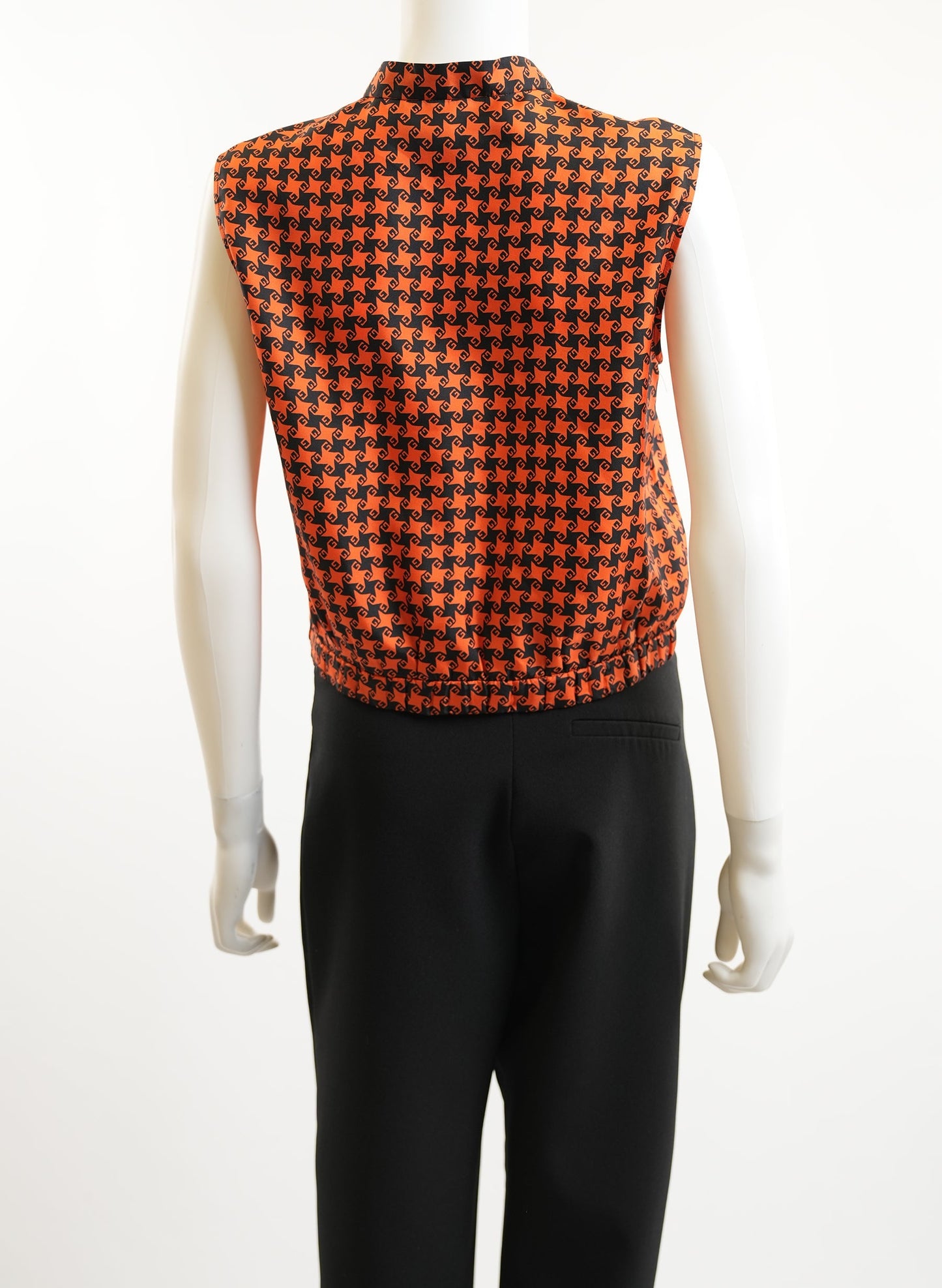Gucci Silk Cropped Blouse