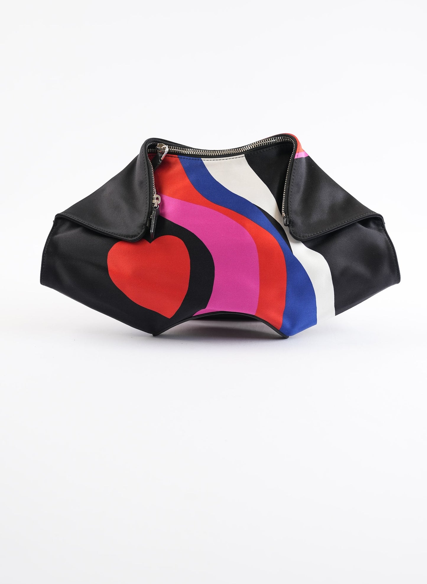 Alexander McQueen Satin Manta Clutch