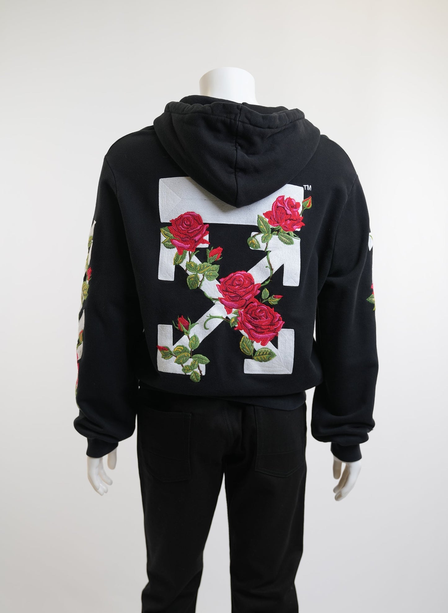 Off-White Rose Embriodery Hoodie