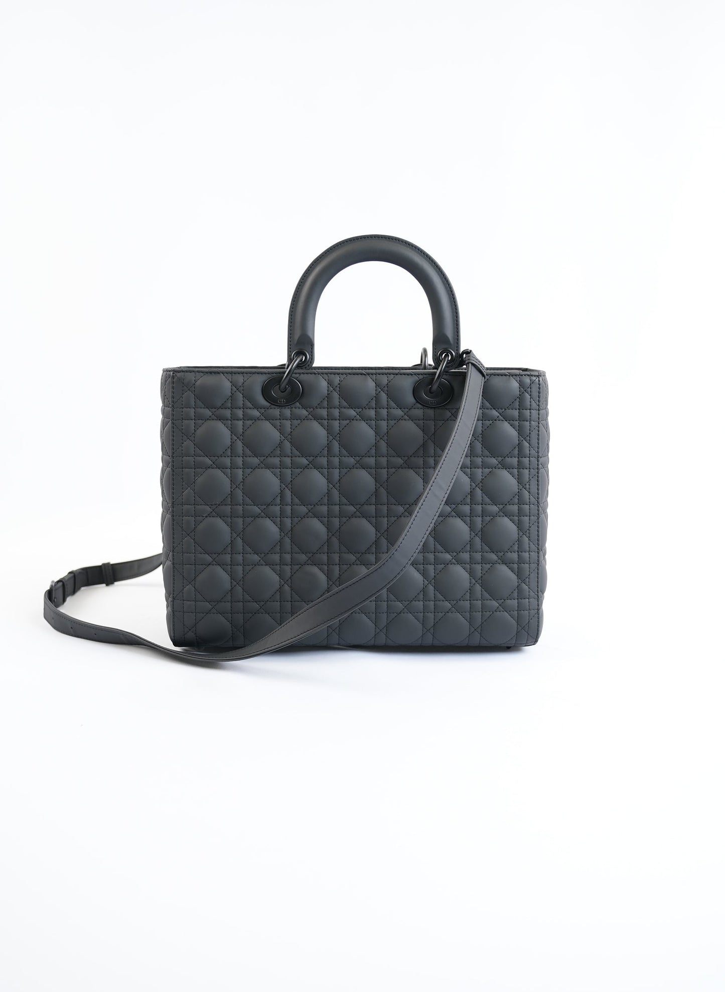 Christian Dior UltraMatte Cannage Calfskin Large Lady Dior