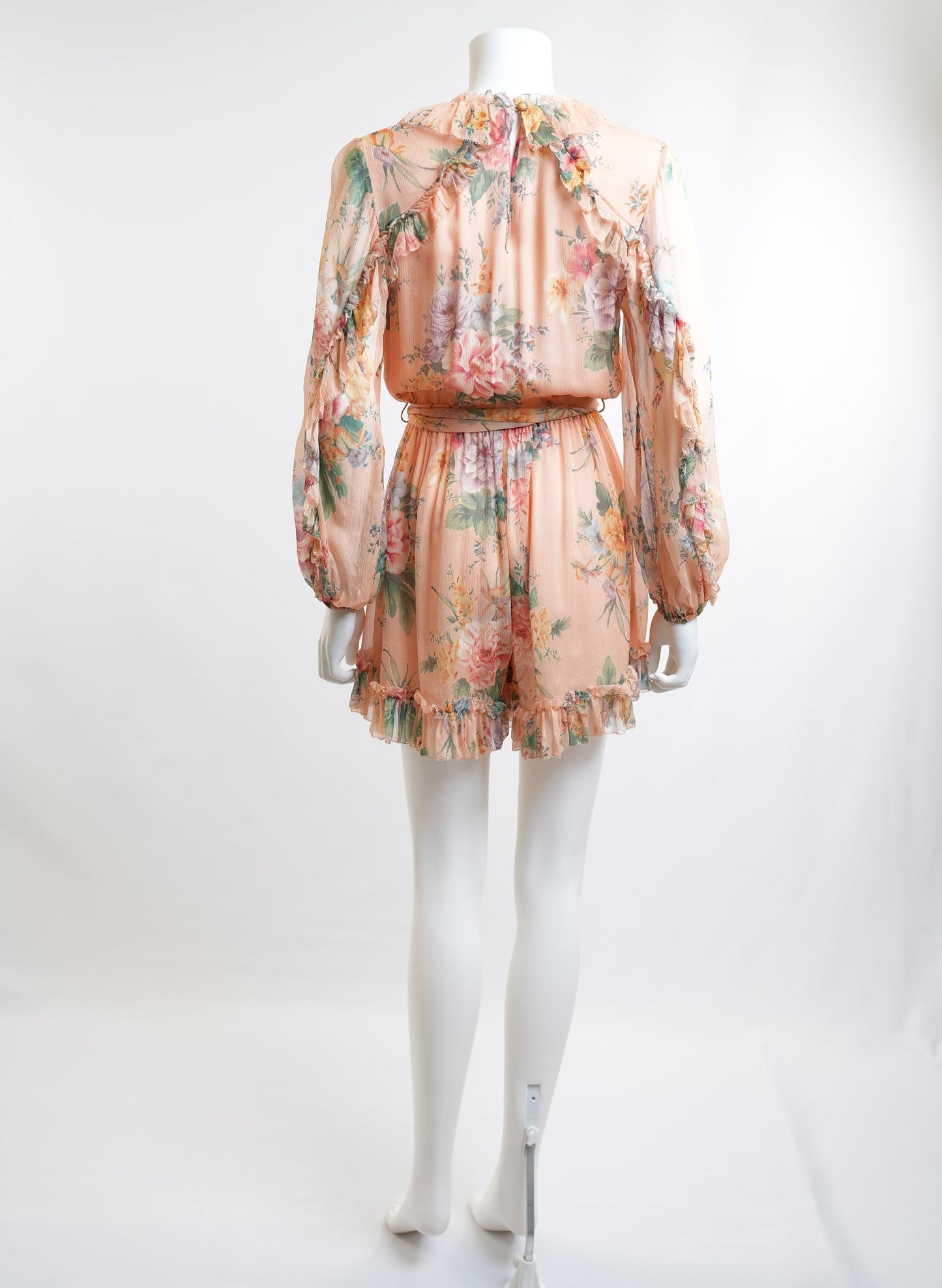 Zimmermann Zinnia Ruffle Playsuit Skort Dress