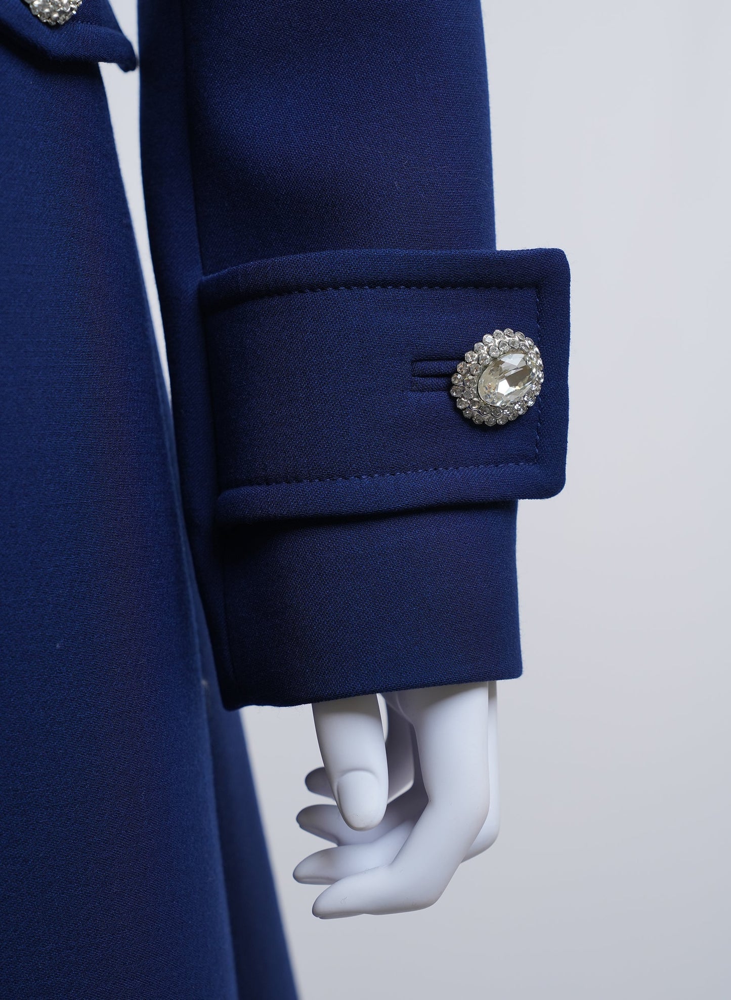 Alessandra Rich Navy Long Coat