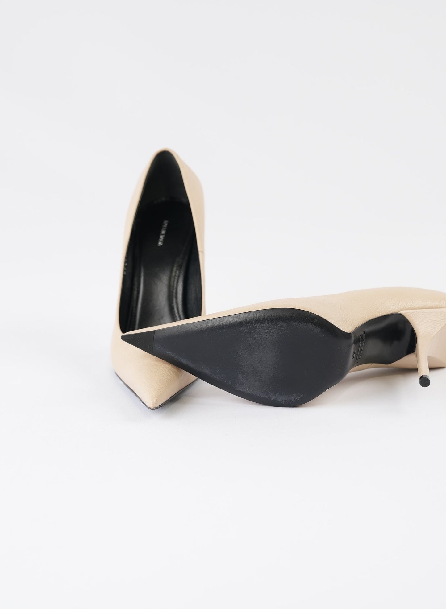 Balenciaga Nappa Square Knife Pumps