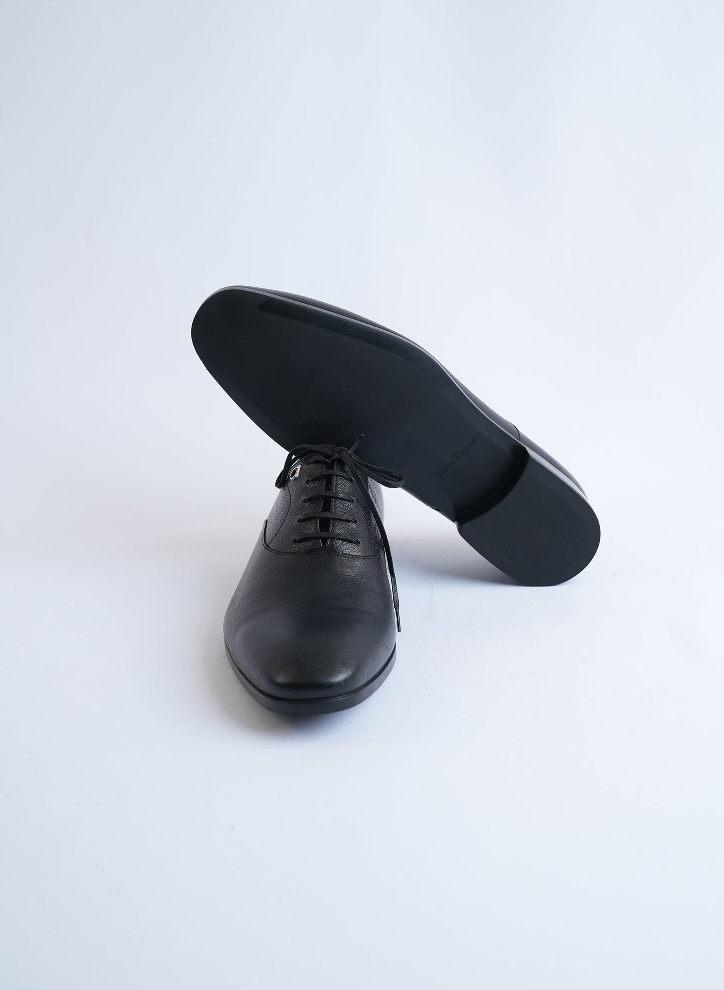 Salvatore Ferragamo Black Leather Oxford