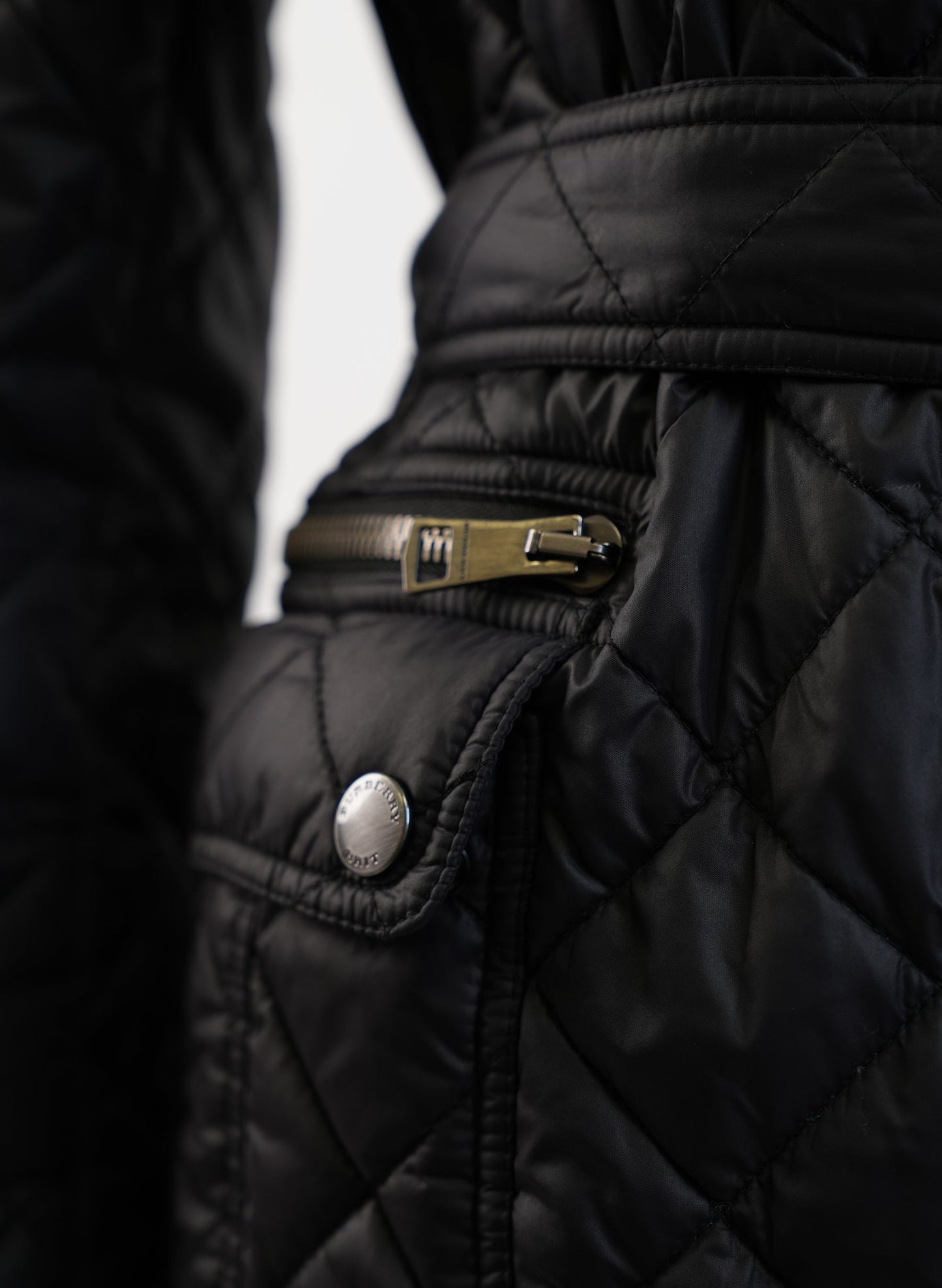 Burberry Black Quilted Jacket
