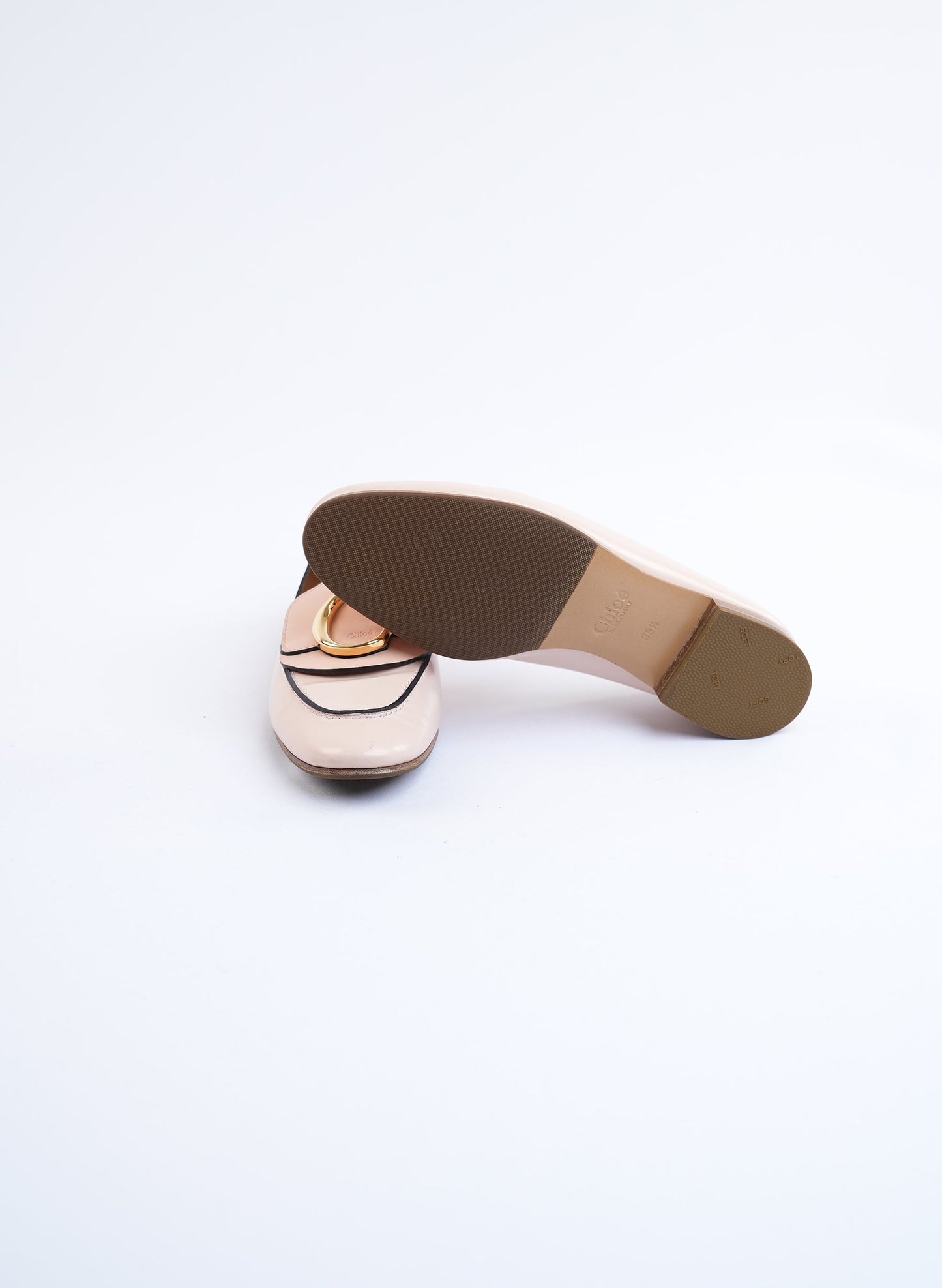 Chloe C Logo Loafers