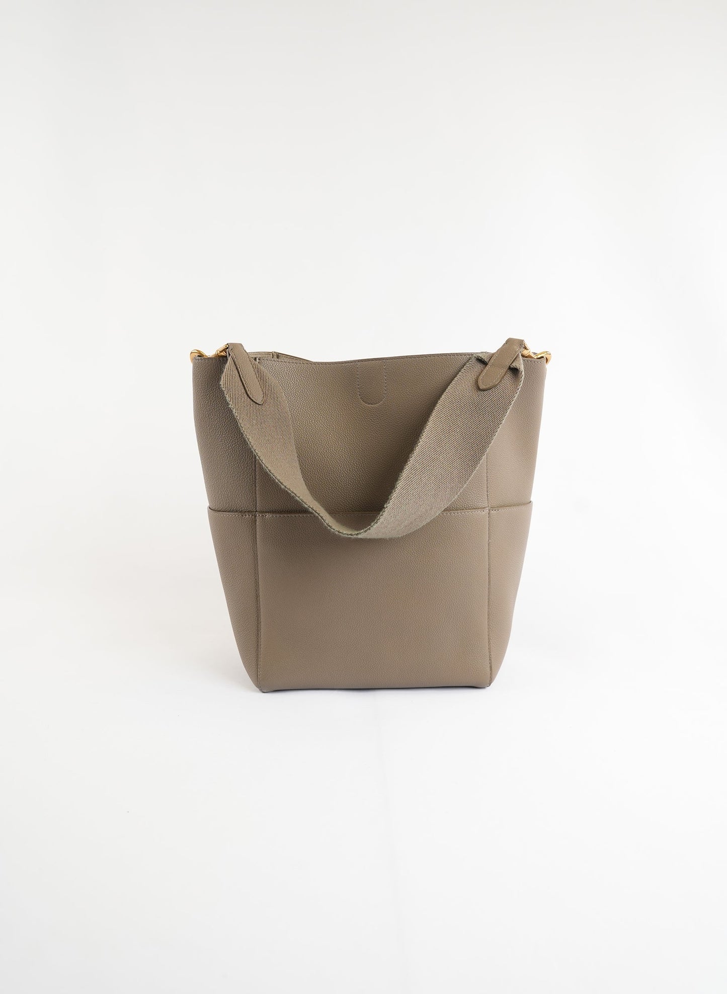 Celine Soft Grained Calfskin Sangle Bucket Handlebag