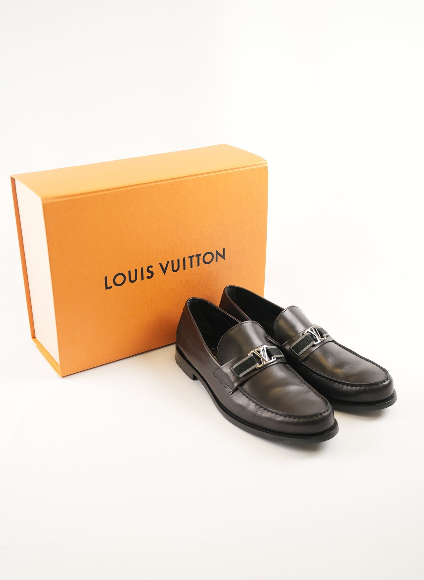 Louis Vuitton Calfskin Black Loafers