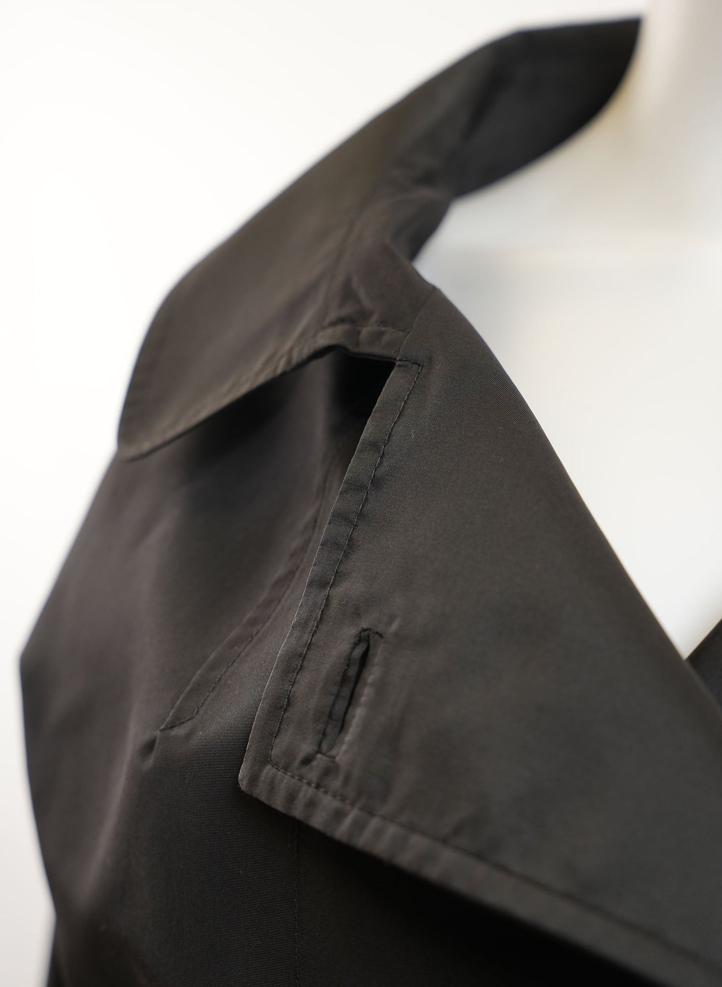Prada Belted Nylon Trench Coat