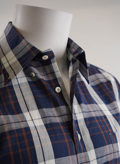 Brunello Cucinelli Plaid Print Long Sleeve Shirt