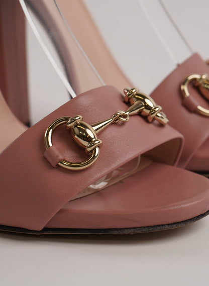 Gucci Horsebit Ankle Strap Platform Sandals