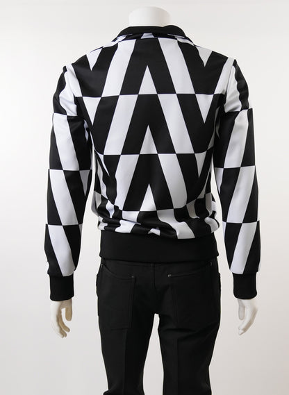 Valentino Black & White Optical Print Jacket