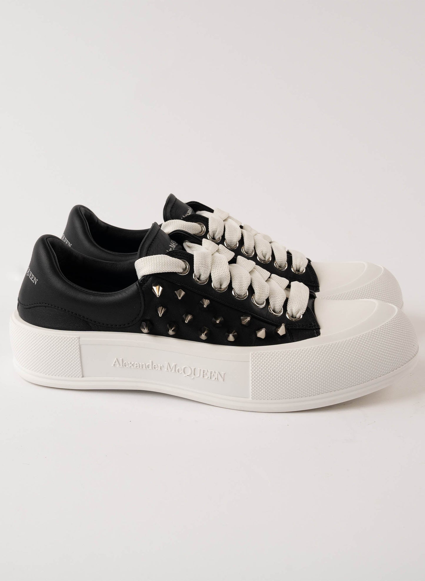 Alexander McQueen Deck Plimsoll Studded Sneakers
