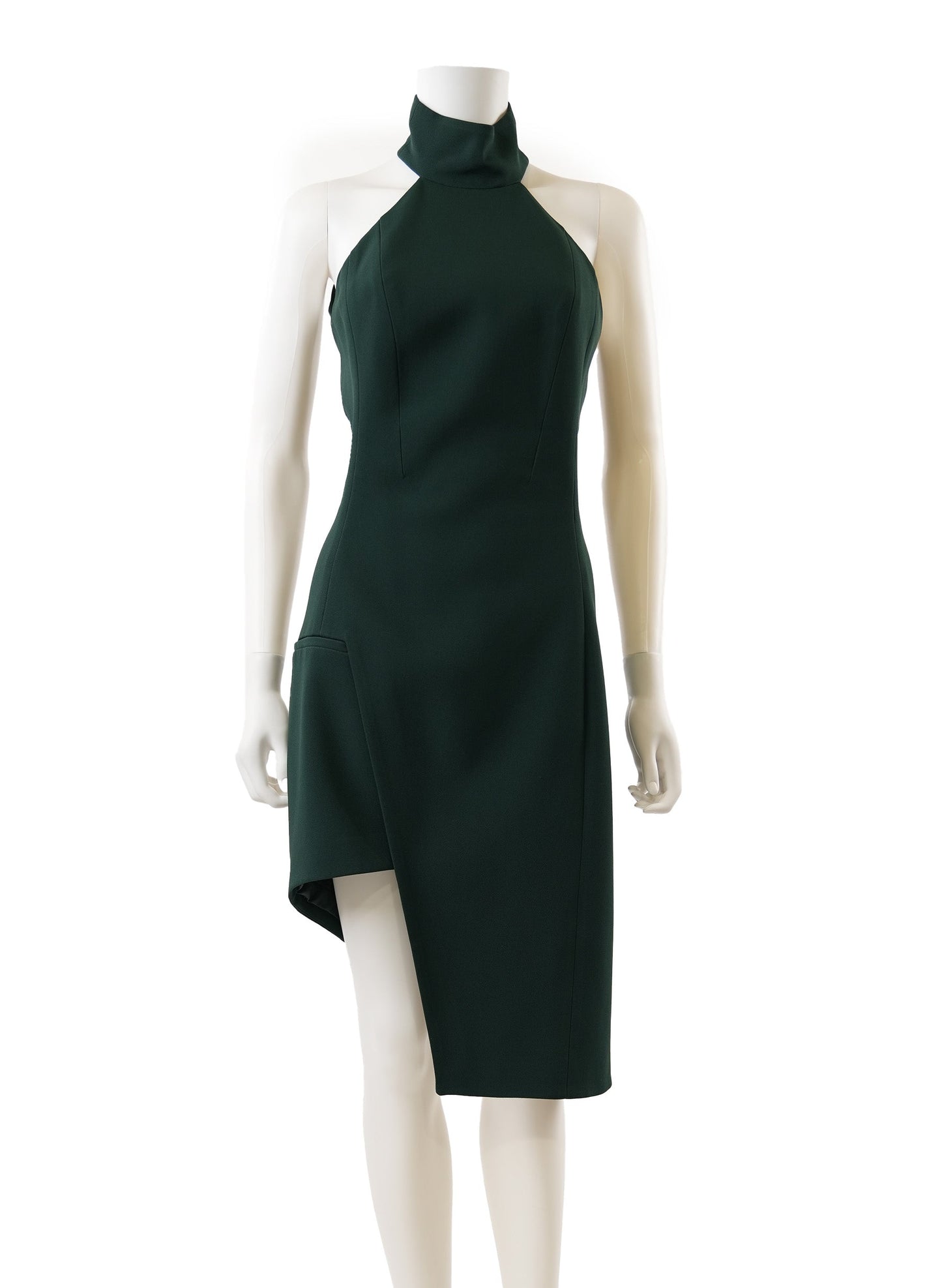 Mugler Knee-Length Mini Halter Dress
