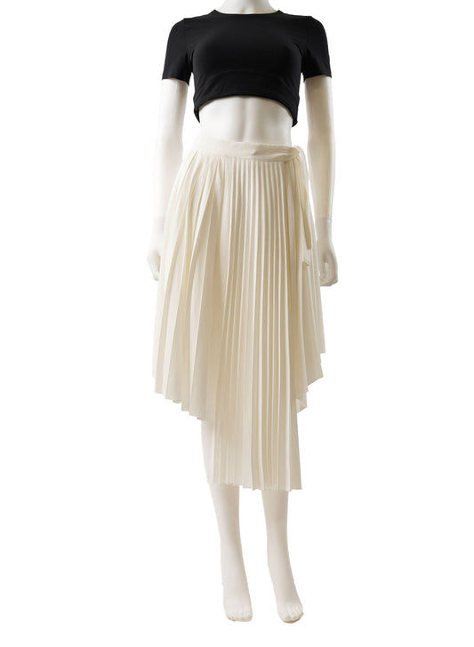 Maje Jaxy Asymmetric Pleated Skirt