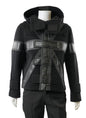 Burberry Flag Print Technical Cropped Duffle Coat