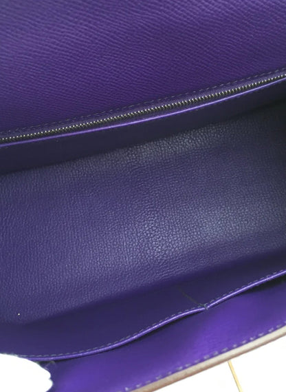 Hermes Kelly 32 Crocus Epsom