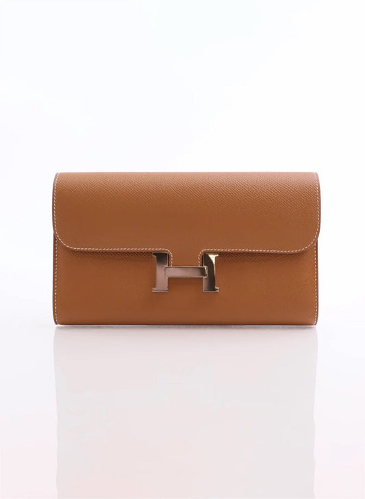 Hermes Constance Wallet Gold Epsom