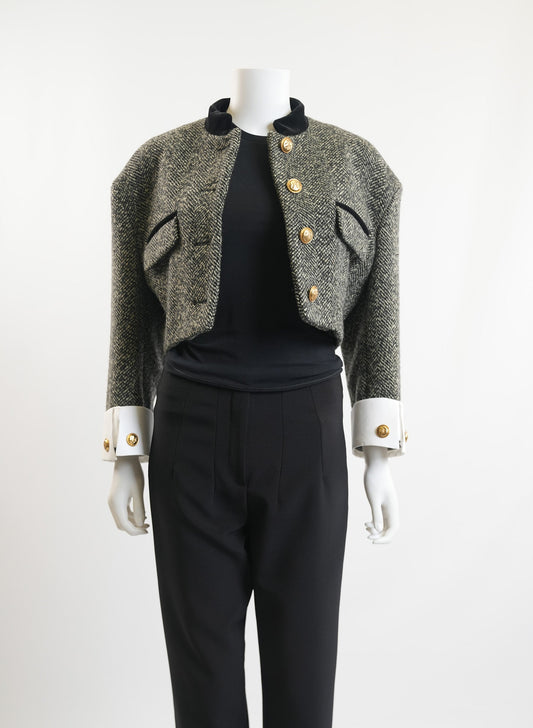 Gucci Tweed Cropped Jacket