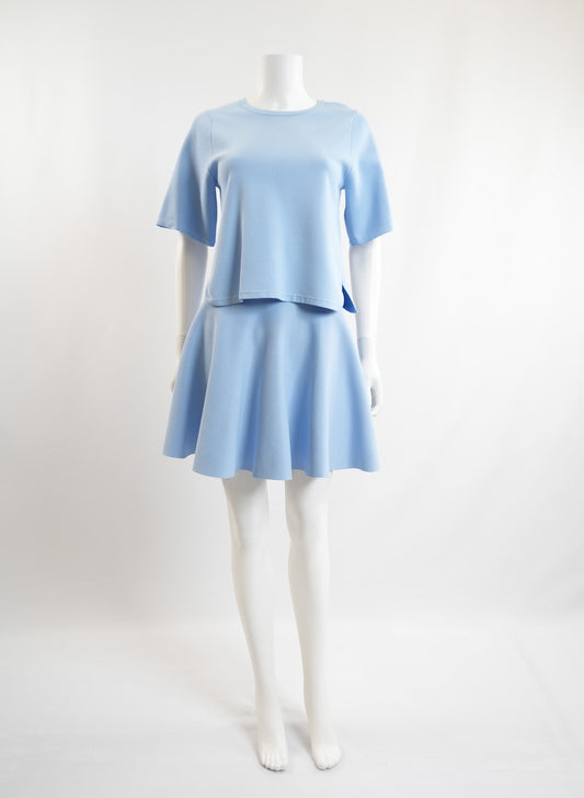 Jonathan Simkhai Light Blue Shirt and Skirt Set