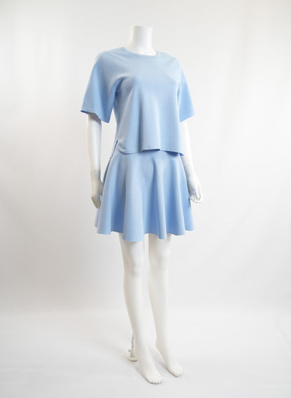 Jonathan Simkhai Light Blue Shirt and Skirt Set