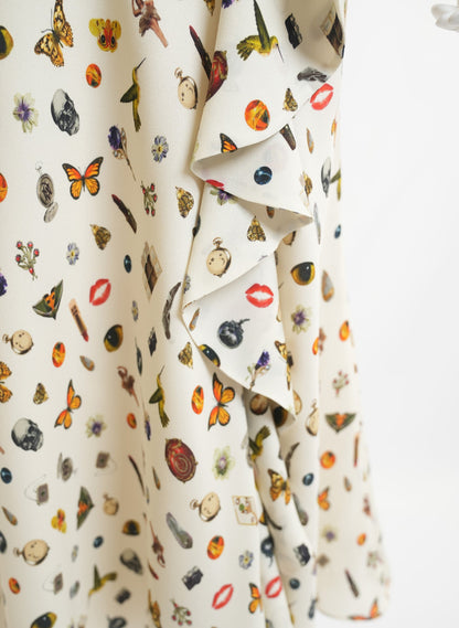 Alexander Mcqueen Obsession Silk Dress