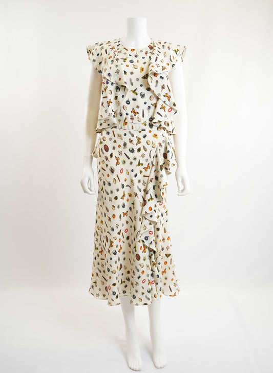 Alexander Mcqueen Obsession Silk Dress