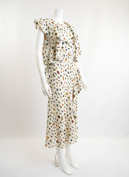 Alexander Mcqueen Obsession Silk Dress