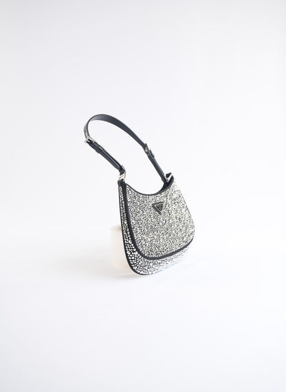 Prada Cleo Satin Bag With Crystals