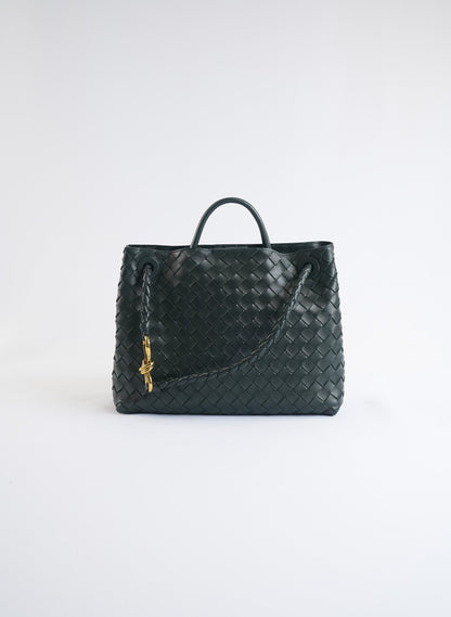 Bottega Veneta Green Leather Bag