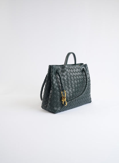 Bottega Veneta Green Leather Bag