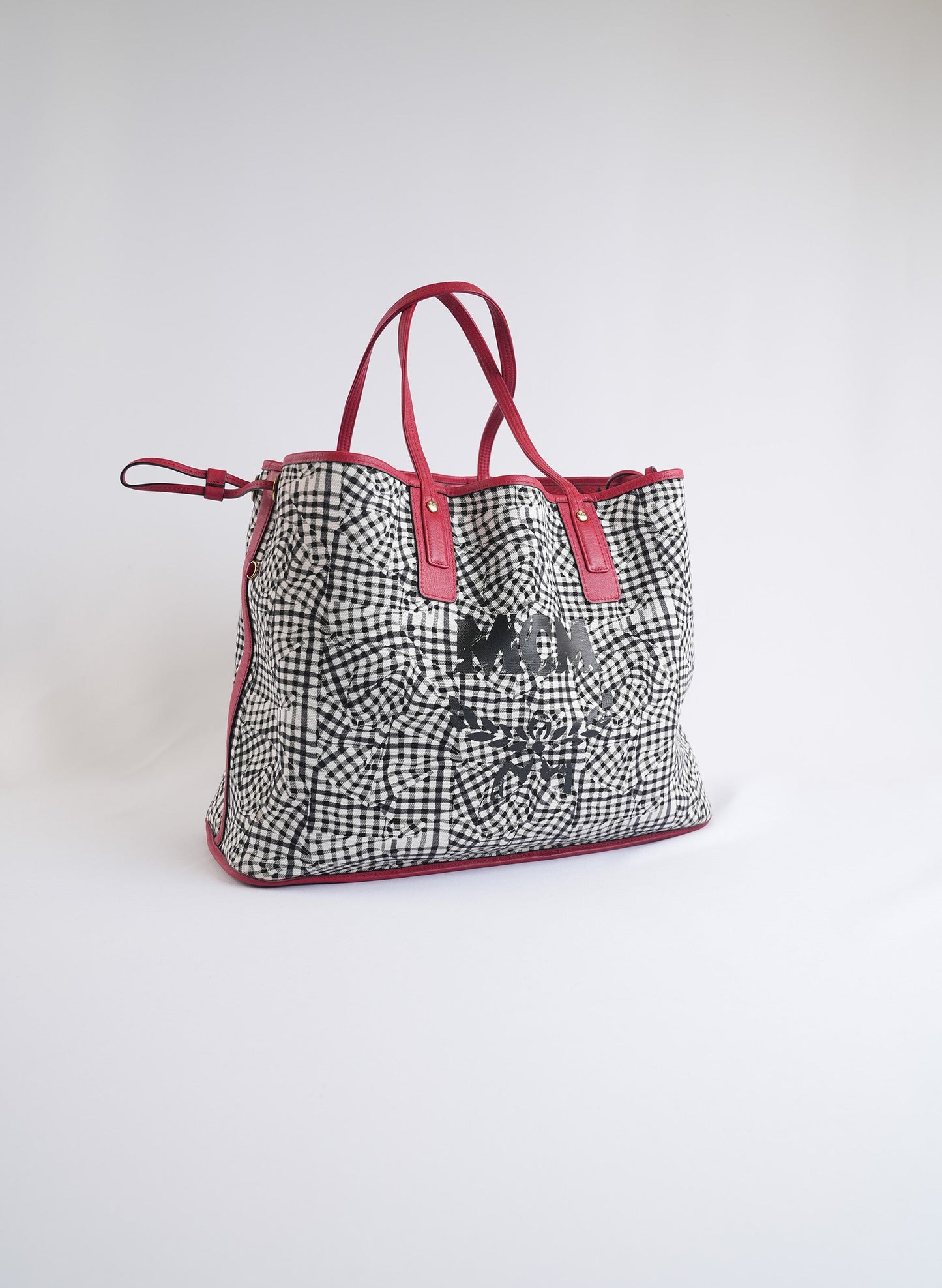 MCM Reversible Red Liz Shopper Bag