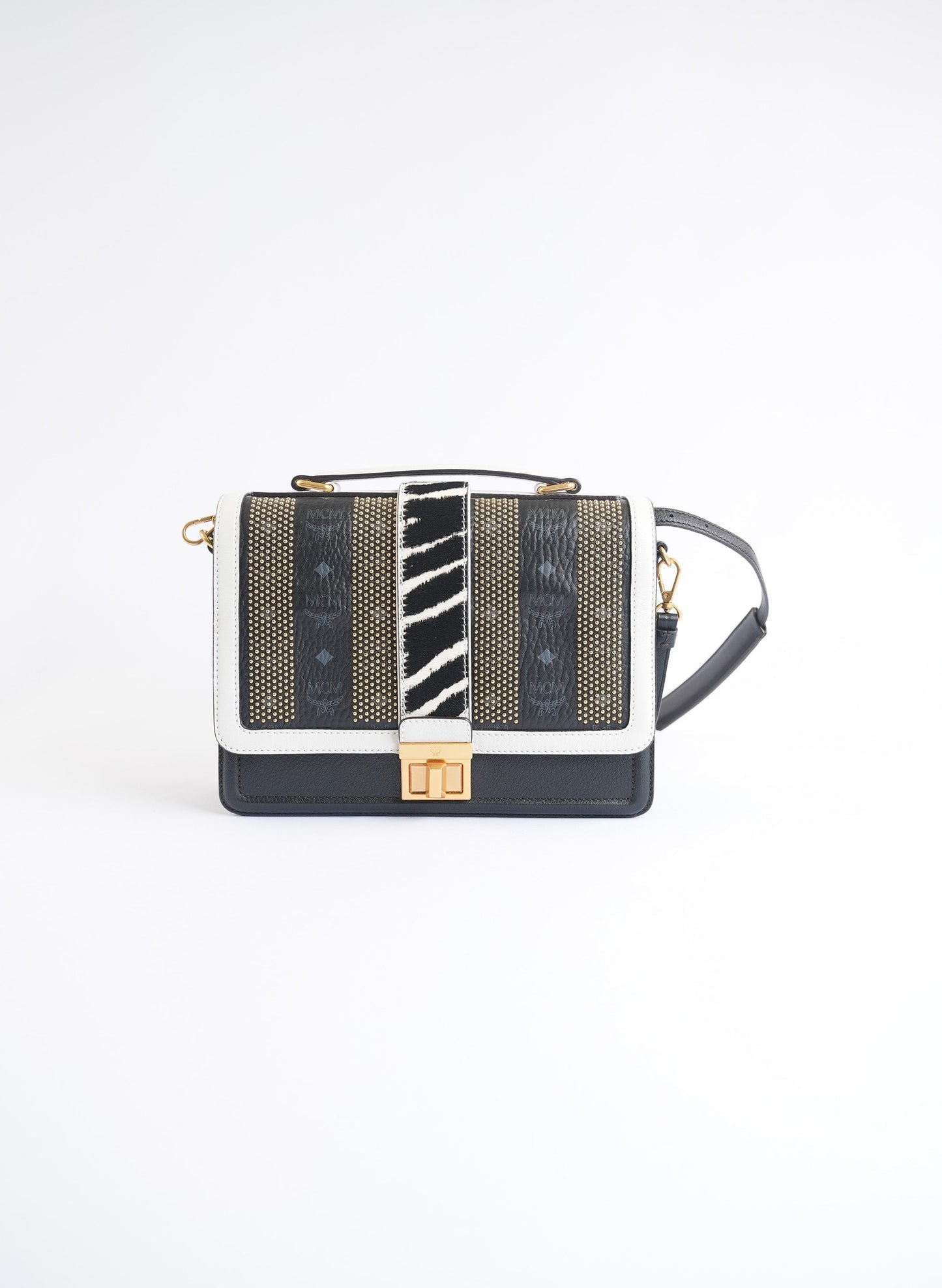 MCM Zebra Print Shoulder Bag