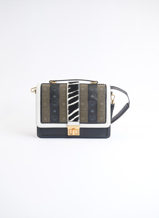 MCM Zebra Print Shoulder Bag