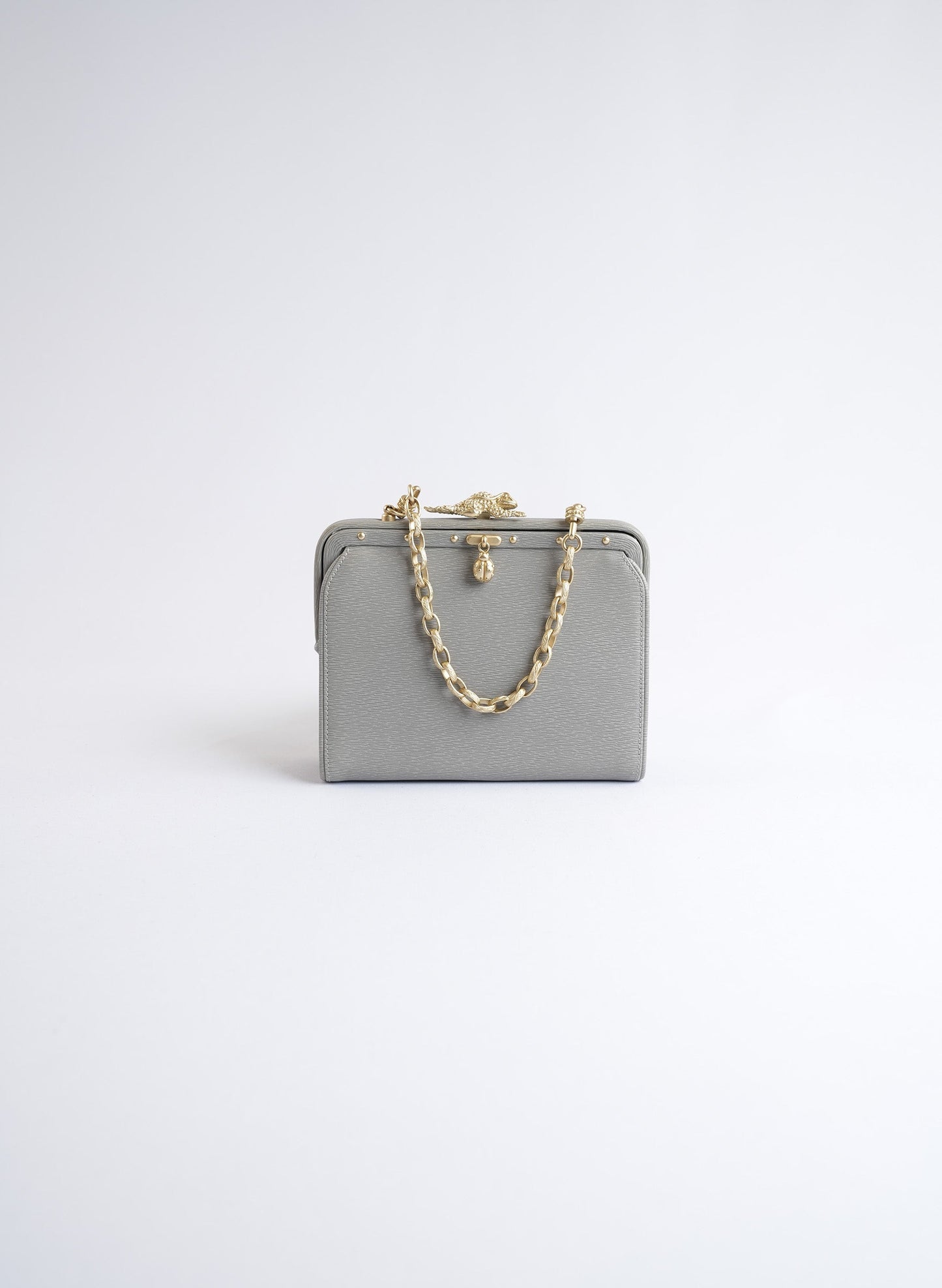 Kieselstein Cord Grey Frog Bag