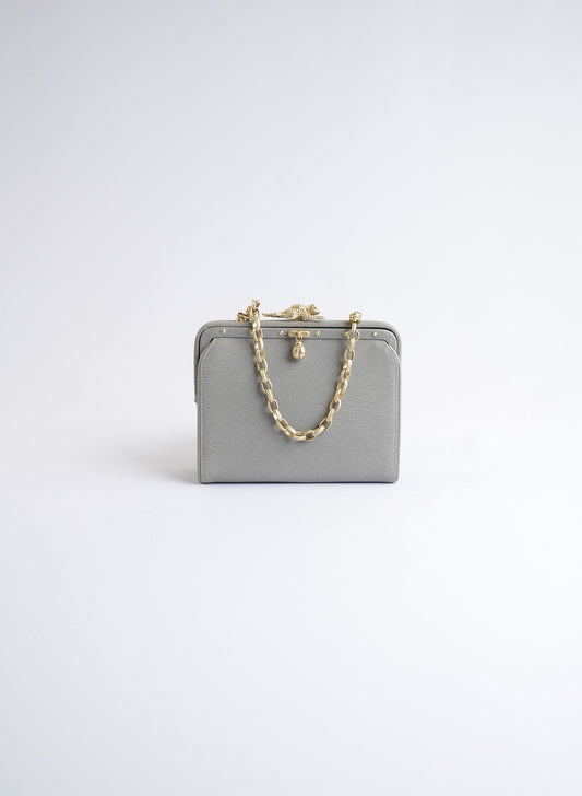 Kieselstein Cord Grey Frog Bag