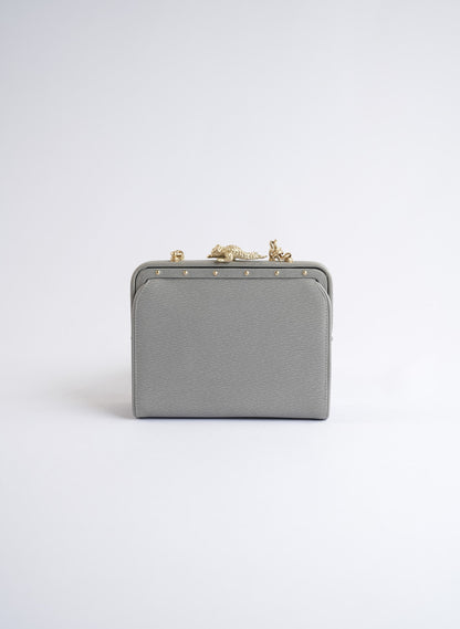 Kieselstein Cord Grey Frog Bag