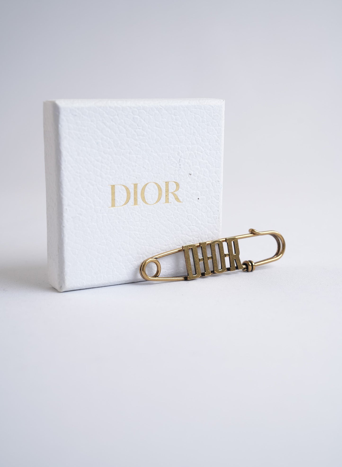 Christian Dior Logo Brooch