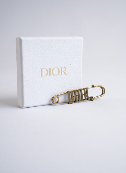 Christian Dior Logo Brooch