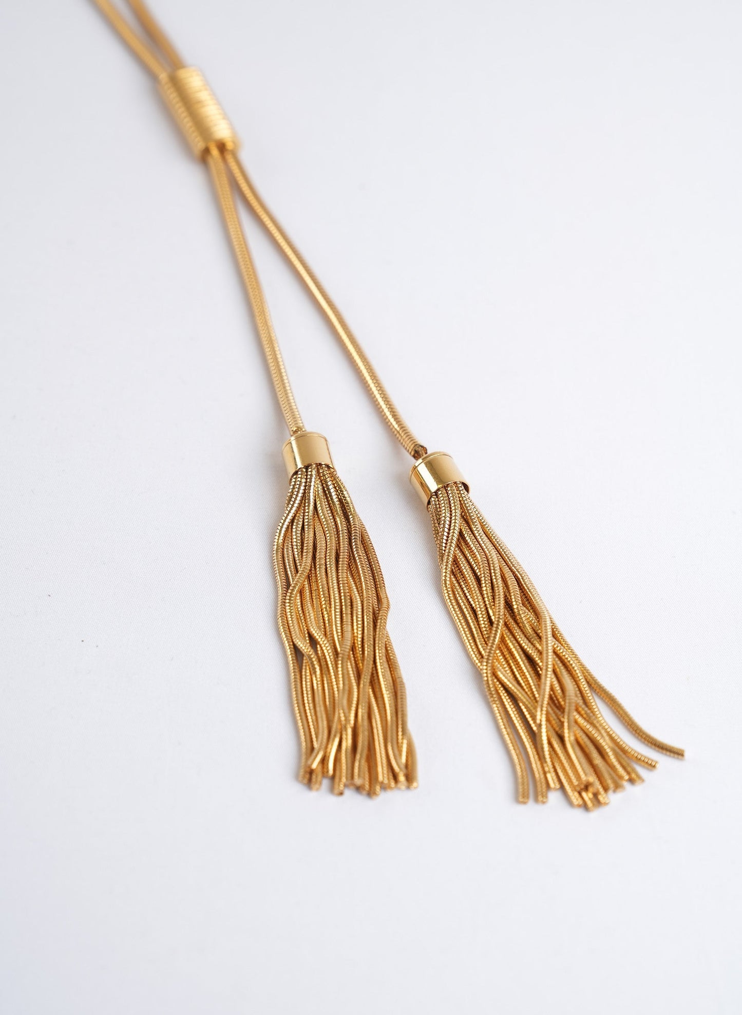 Saint Laurent Pom Pom Tassel Necklace