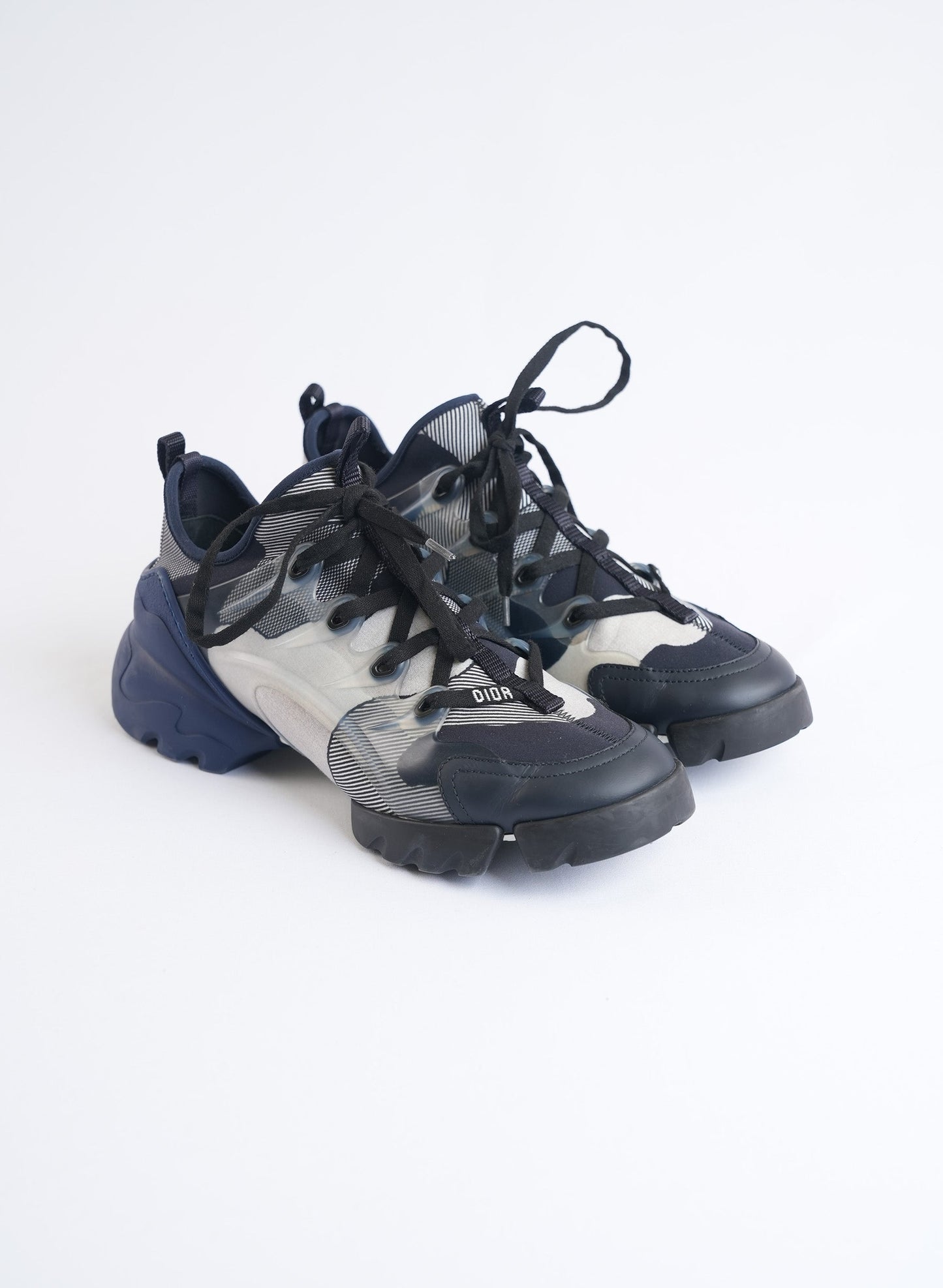 Christian Dior D-Connect Navy Sneakers