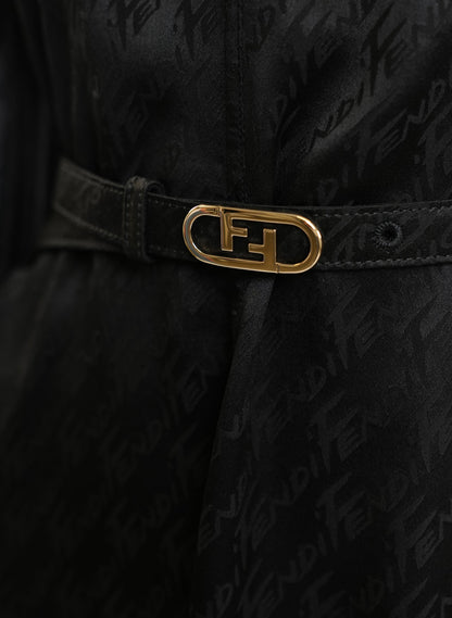 Fendi Silk Black Dress