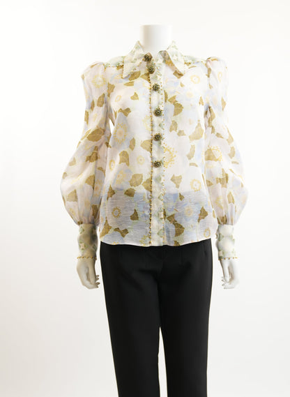 Zimmermann Floral Button Up