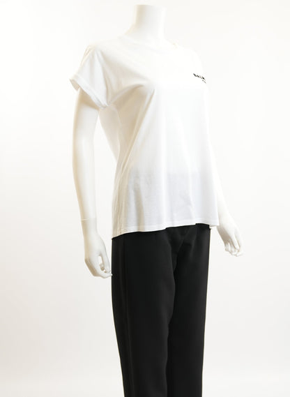 Balmain White Logo T-Shirt