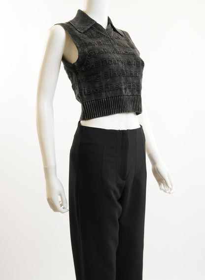 Alexander Wang 3D-logo Polo Sweater Vest