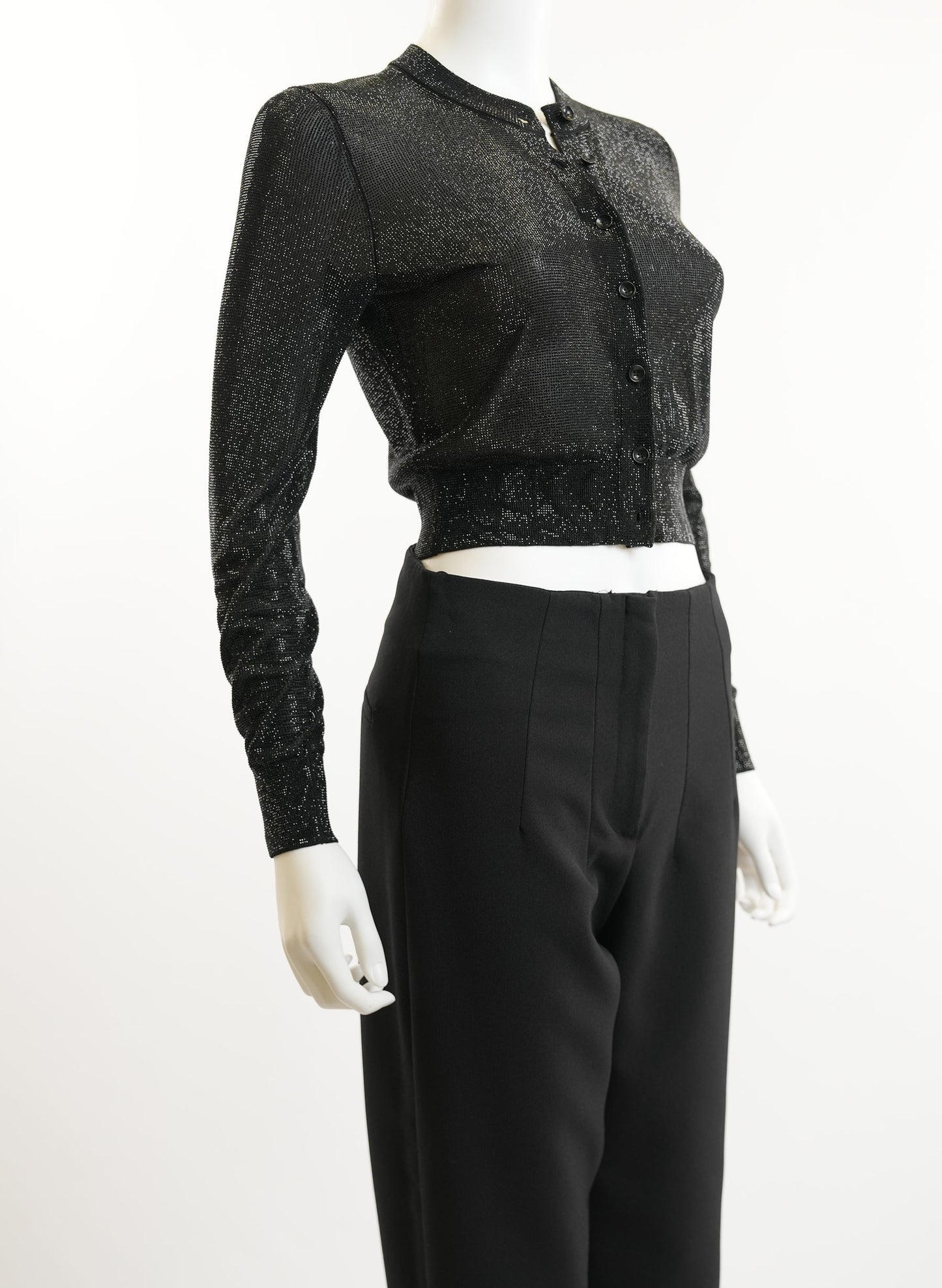 Alexander Wang Beaded Cropped Cardigan
